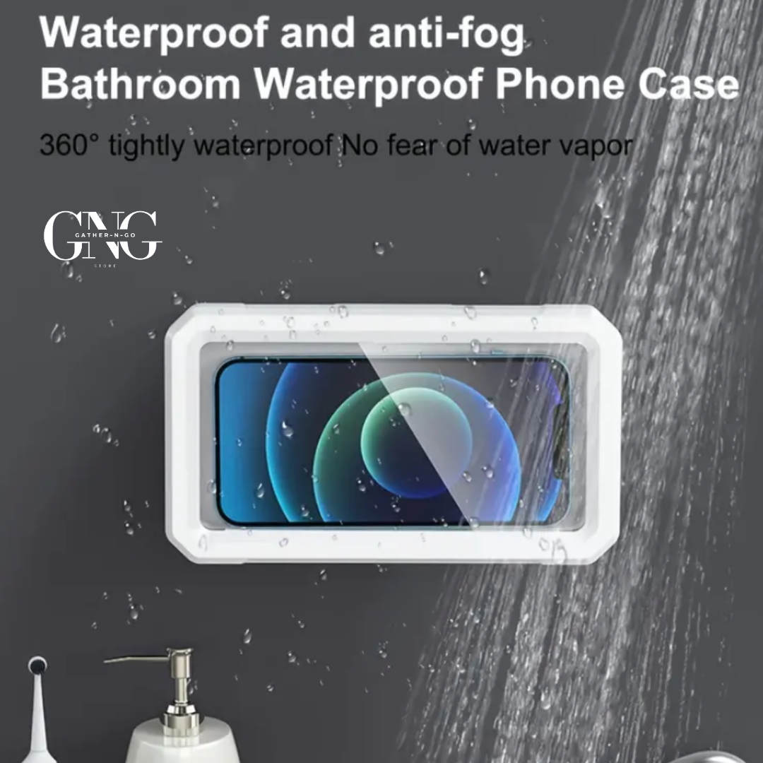 WALL MOUNTED WATERPROOF PHONE HOLDER